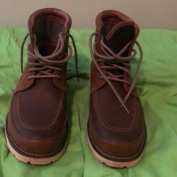 Men's Brown Leather Boots - Picture 2 of 6
